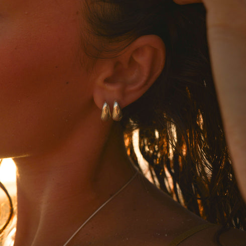 Cove Earrings in Silver